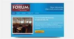 Desktop Screenshot of forumfamilyrestaurant.com