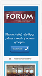 Mobile Screenshot of forumfamilyrestaurant.com